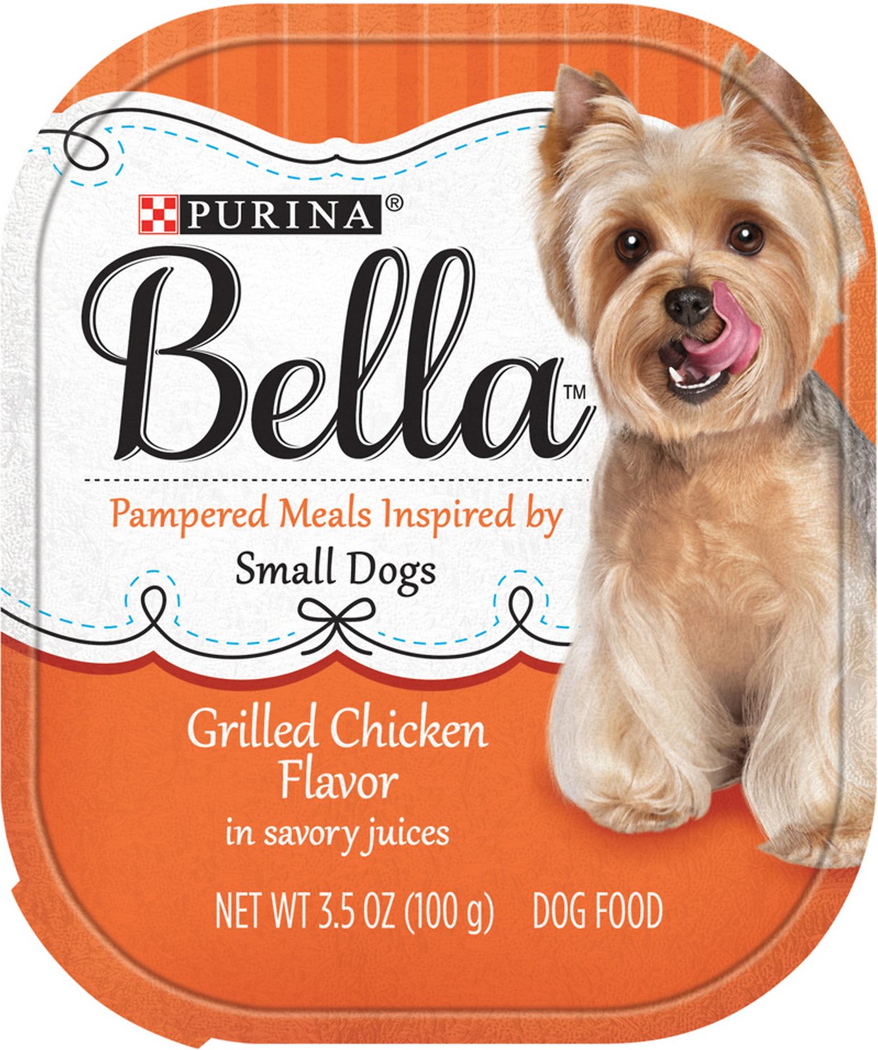 Purina Bella Grilled Chicken Flavor in Savory Juices Small Breed Dog Food Trays