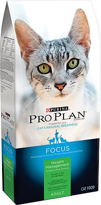 Purina Pro Plan Focus Adult Weight Management Chicken & Rice Formula Dry Cat Food, 3.5-lb