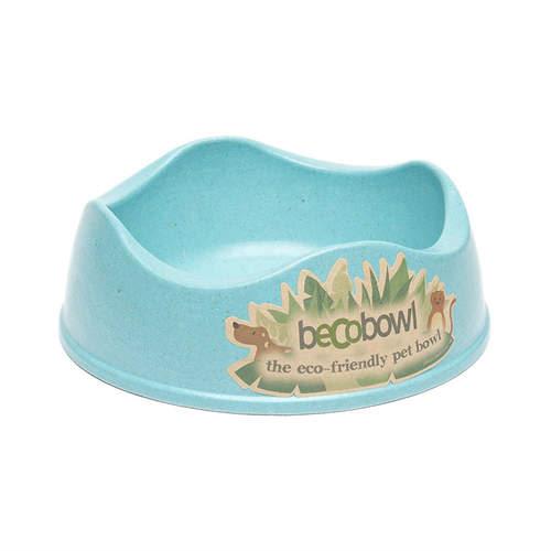 Beco Bamboo Pet Bowl, Blue