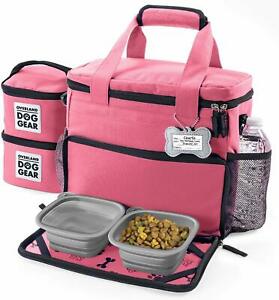 Overland Dog Gear Week Away Dog Luggage, Pink, Small