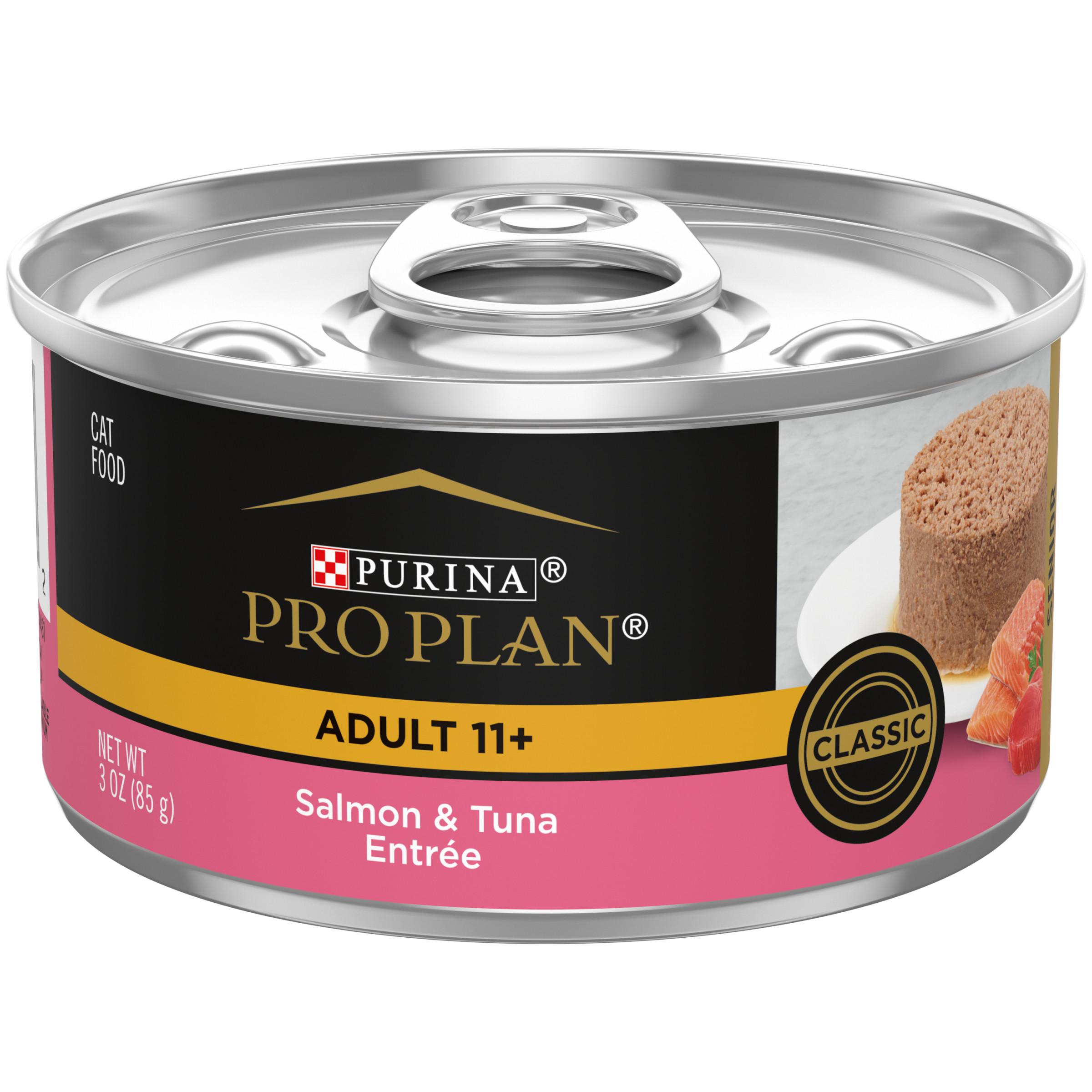 Purina Pro Plan Salmon & Tuna Entree Adult 11+ Wet Cat Food Can