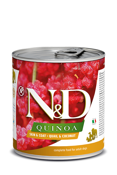 Farmina Quinoa Skin & Coat Quail Wet Dog food, 10.5-oz, case of 6 (**)