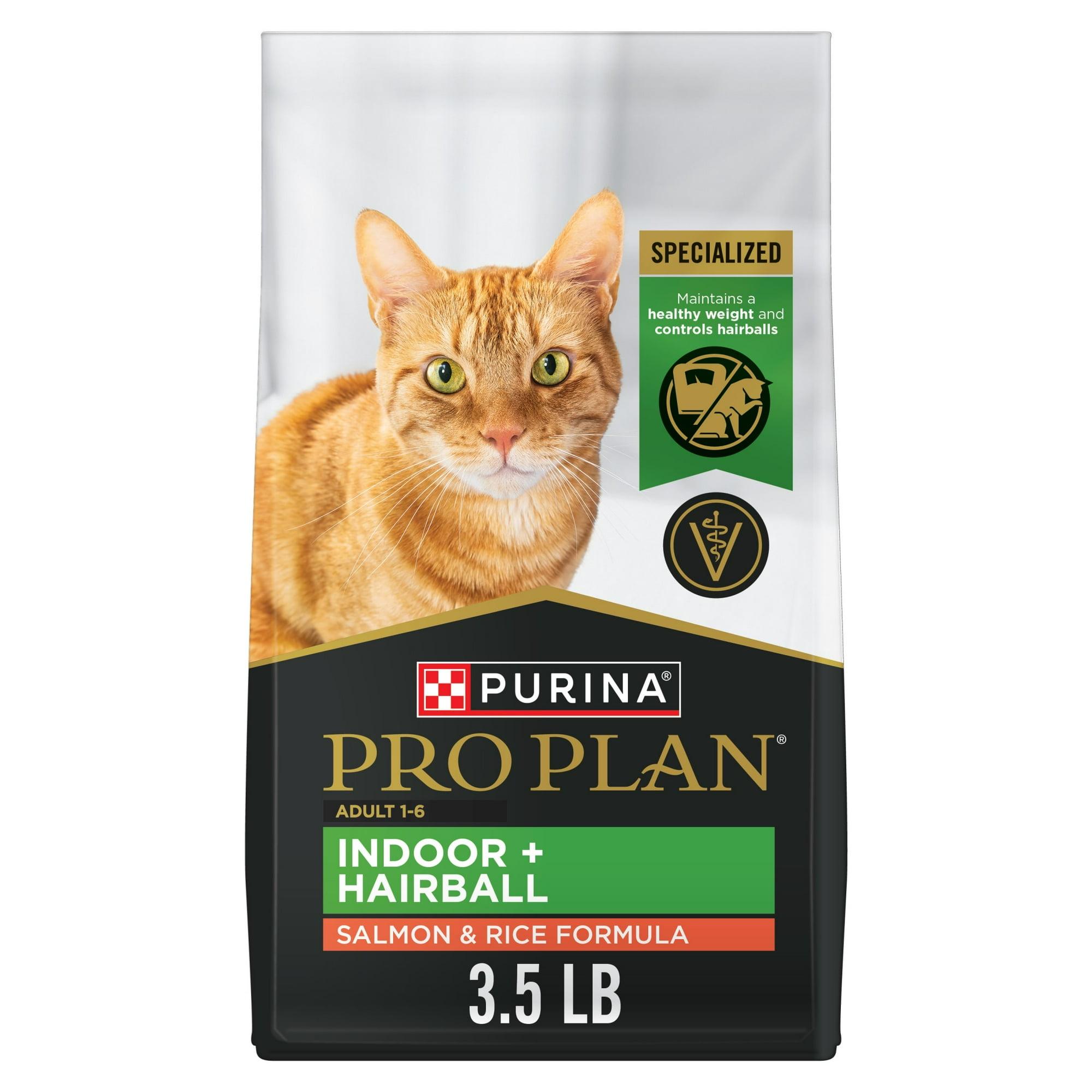 Purina Pro Plan Indoor Hairball Salmon & Rice Adult Dry Cat Food