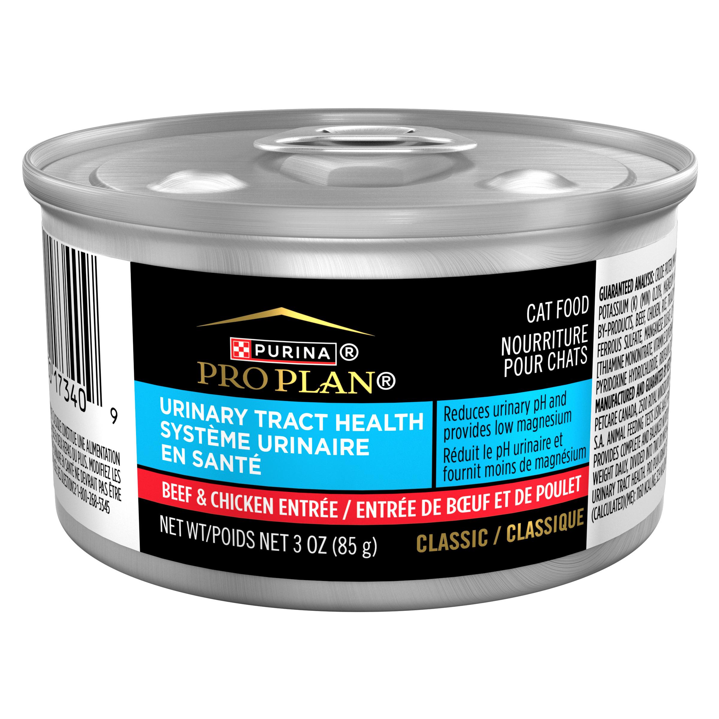 Purina Pro Plan Urinary Tract Health Beef & Chicken Entree Wet Cat Food Can