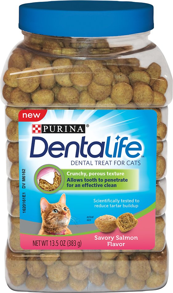 DentaLife Savory Salmon Flavor Dental Cat Treats