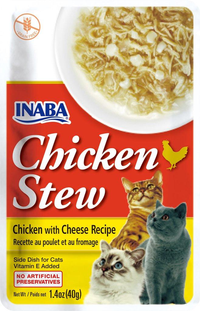 INABA Chicken Stew Chicken with Cheese Grain-Free Side Dish for Cats