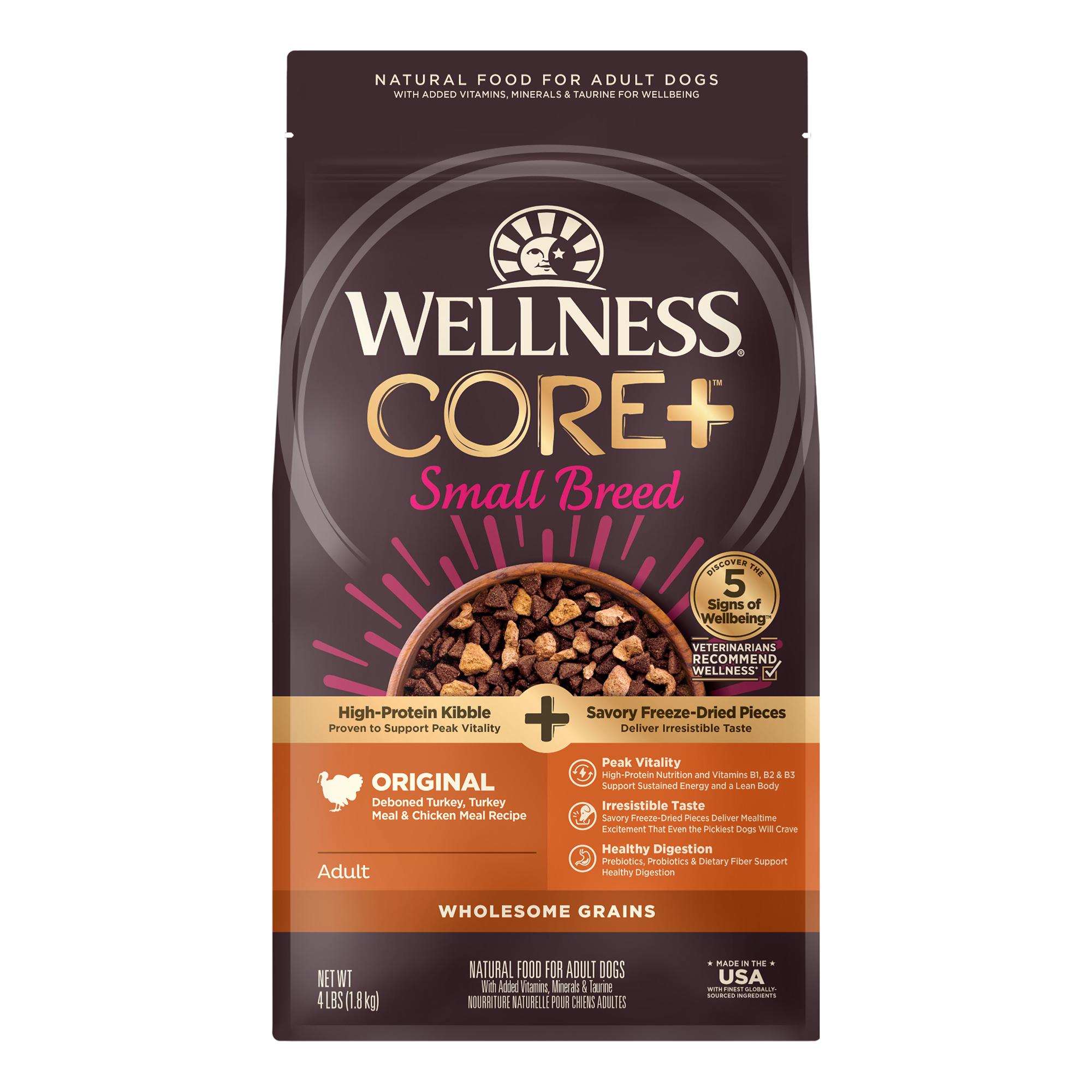 Wellness CORE+ Small Breed Original Turkey & Chicken Wholesome Grains Freeze-Dried Pieces Dry Dog Food
