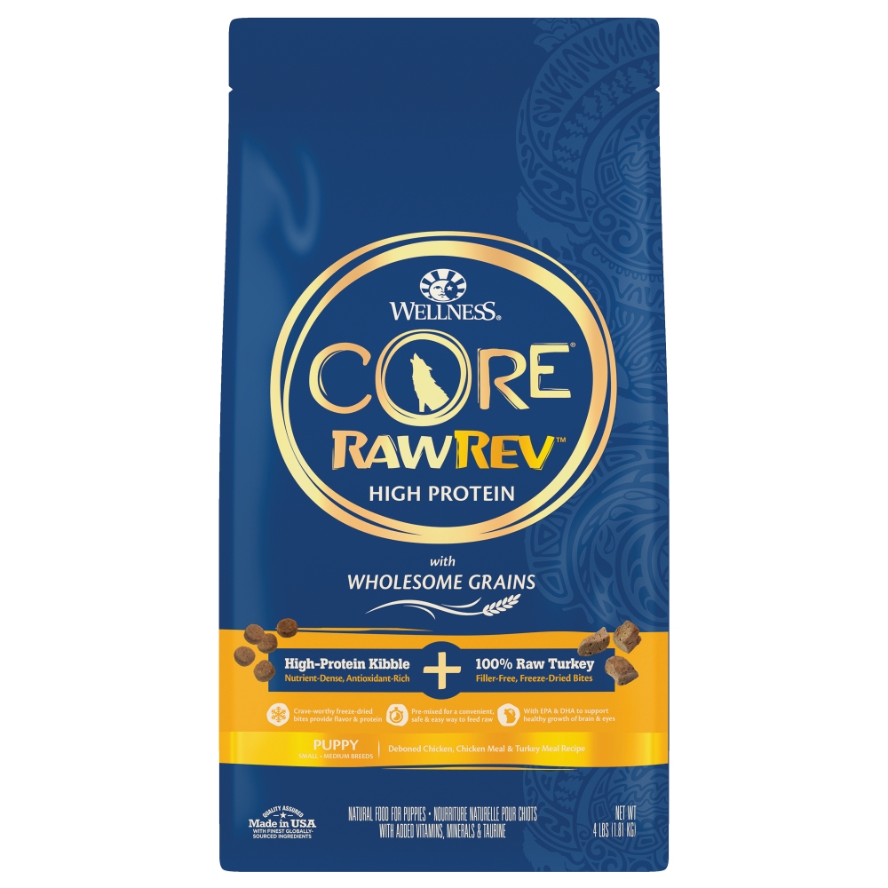 Wellness CORE RawRev Wholesome Grains Puppy Recipe with Freeze Dried Turkey Dry Dog Food