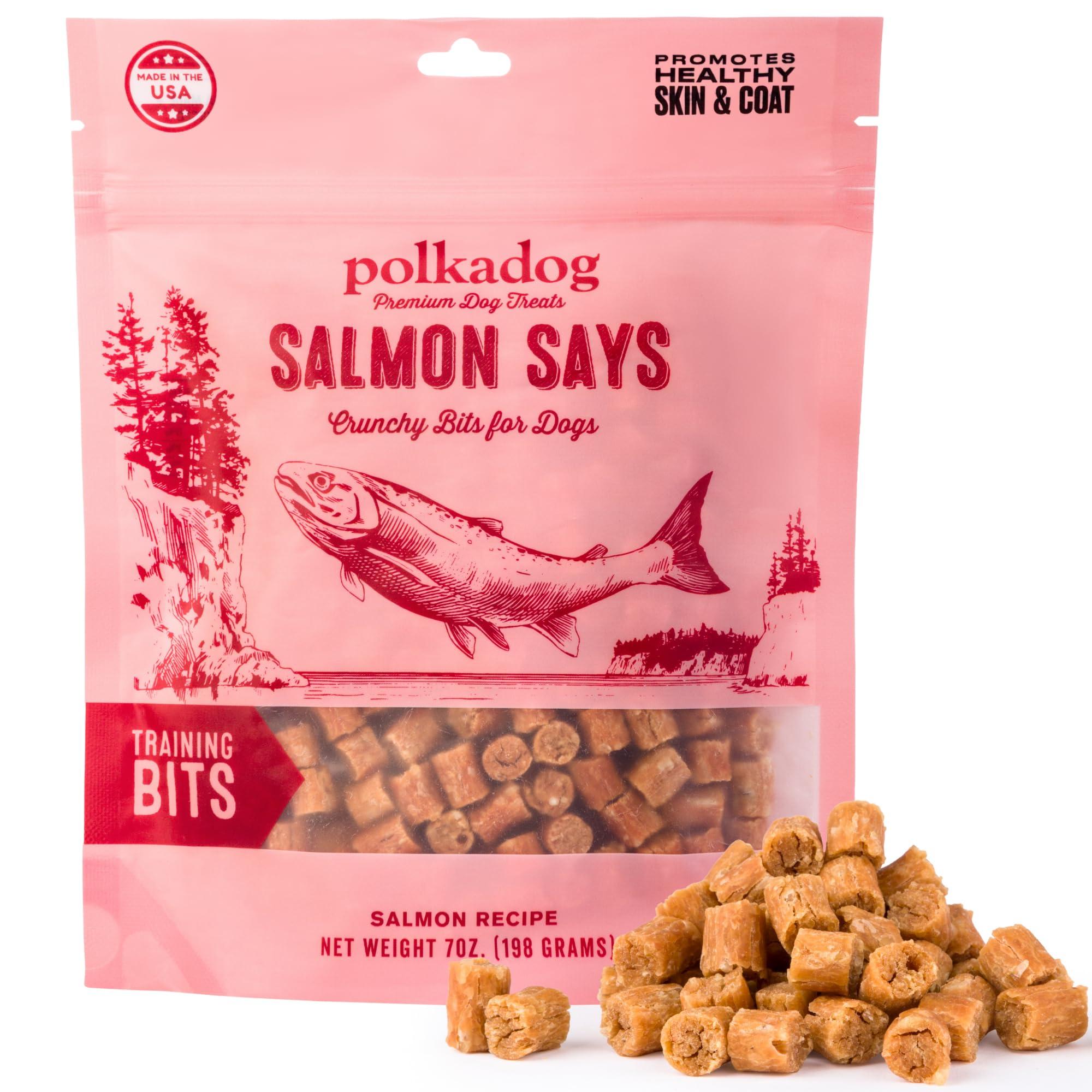 Polkadog Salmon Says Training Bits Dog & Cat Treats