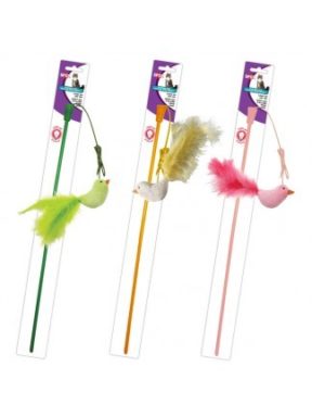 Ethical Pet Flicker Fun Wand Feather Bird Cat Toy
