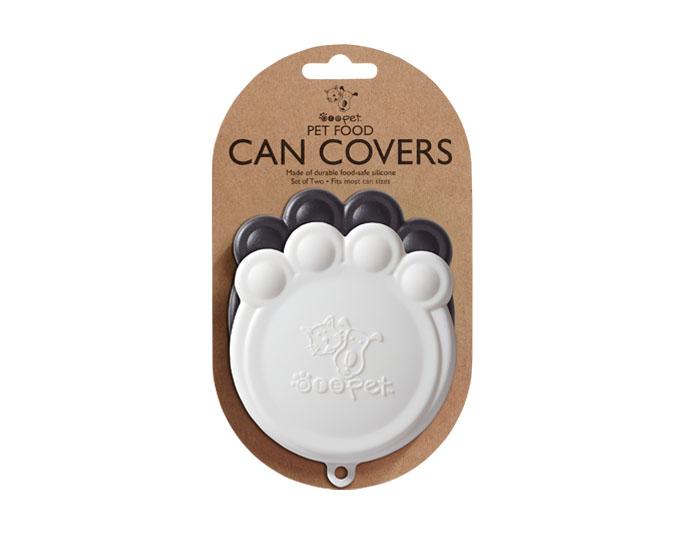 ORE Paw Pet Can Cover, Black/White, 2-pk