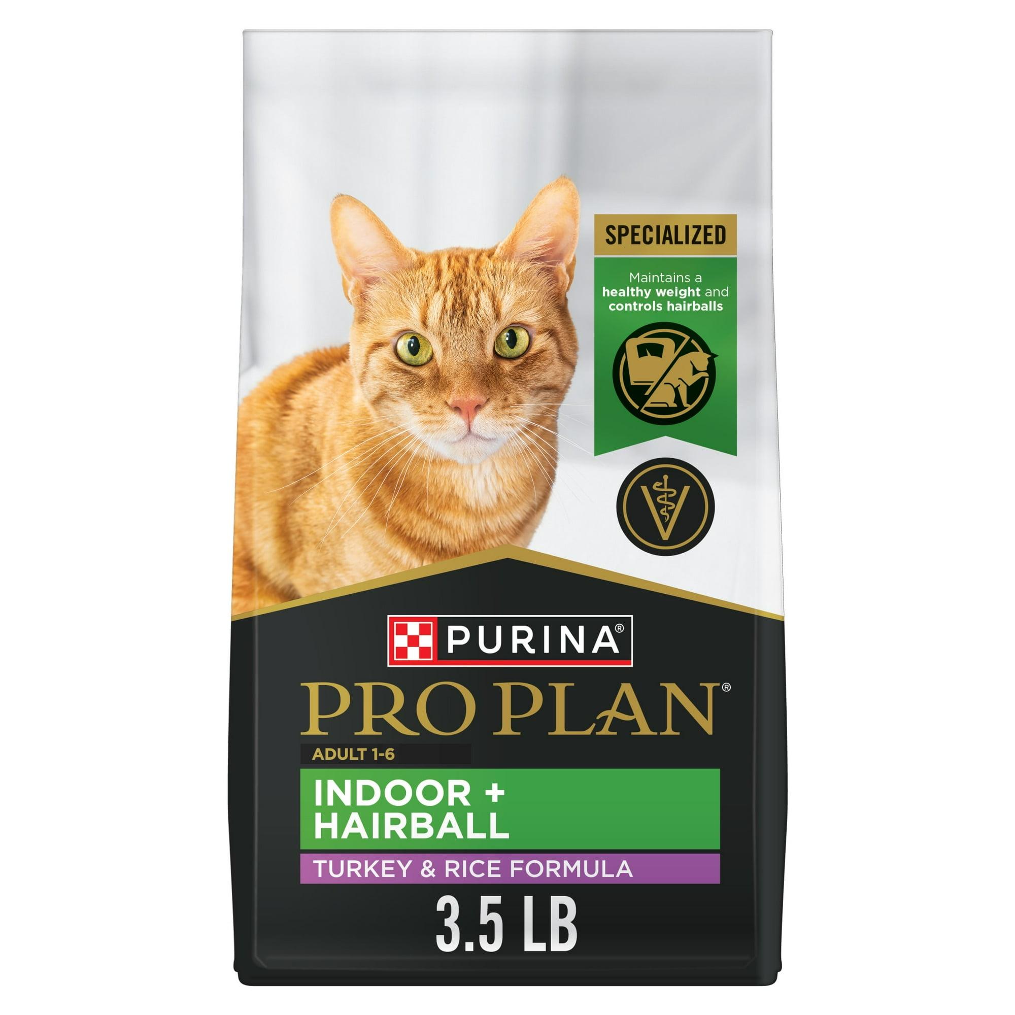 Purina Pro Plan Indoor Hairball Turkey & Rice Adult Dry Cat Food