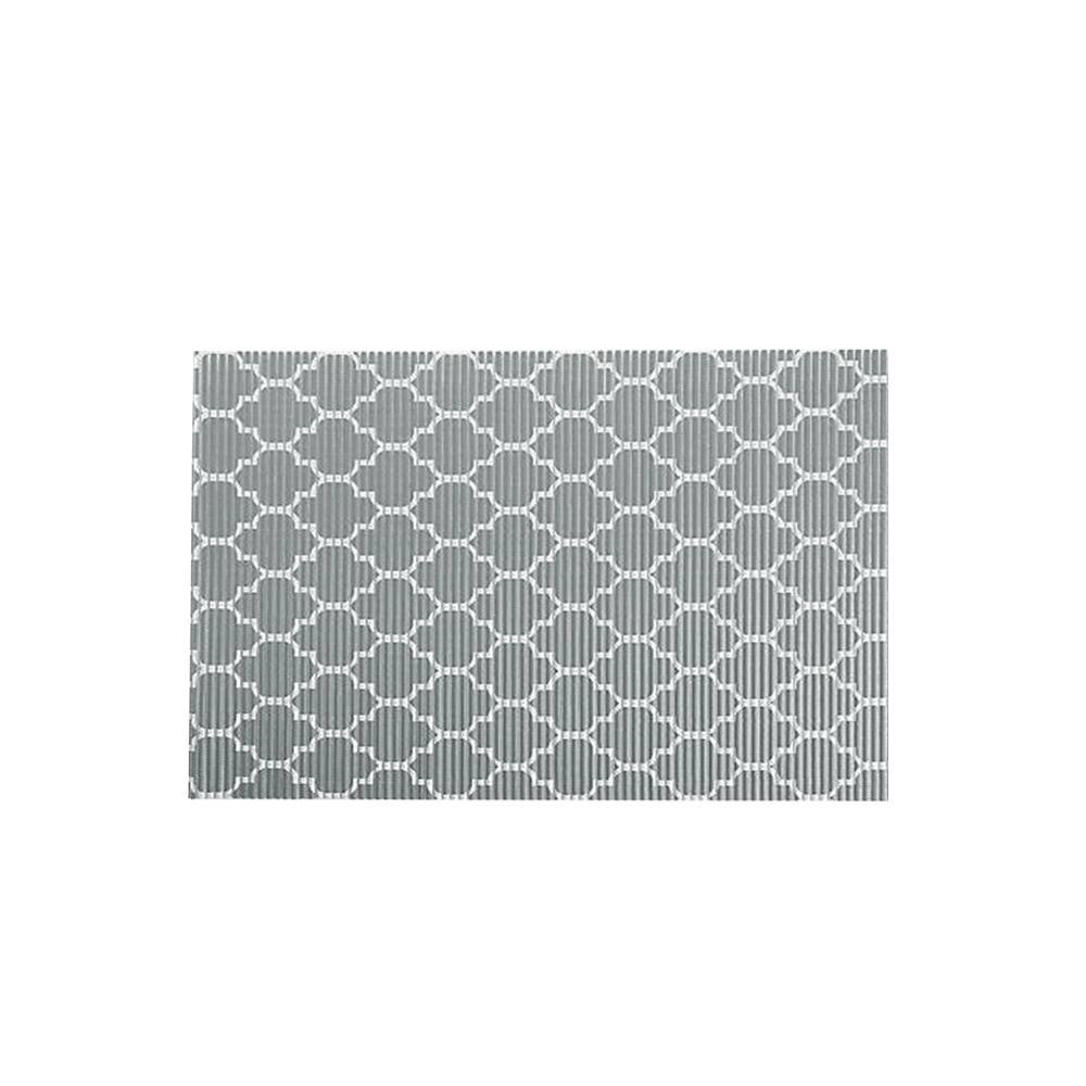 Time To Roar The Best Ribbed Foam Food Mat, Grey Trellis