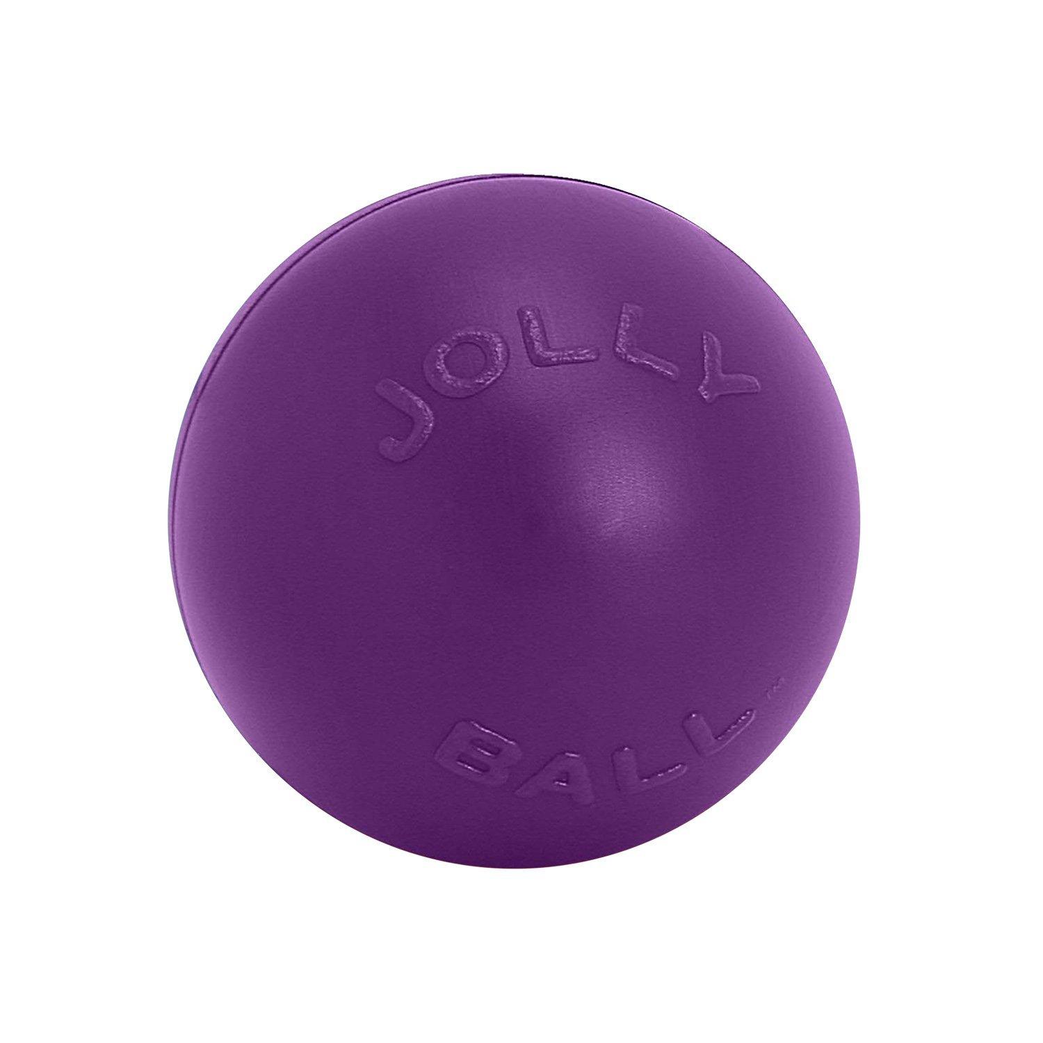 Jolly Pets Push-n-Play Dog Toy, Purple, 4.5-in