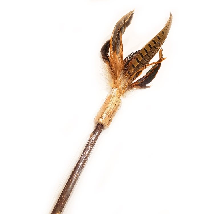 Define Planet Feathers on Silver Vine Wand Cat Toy