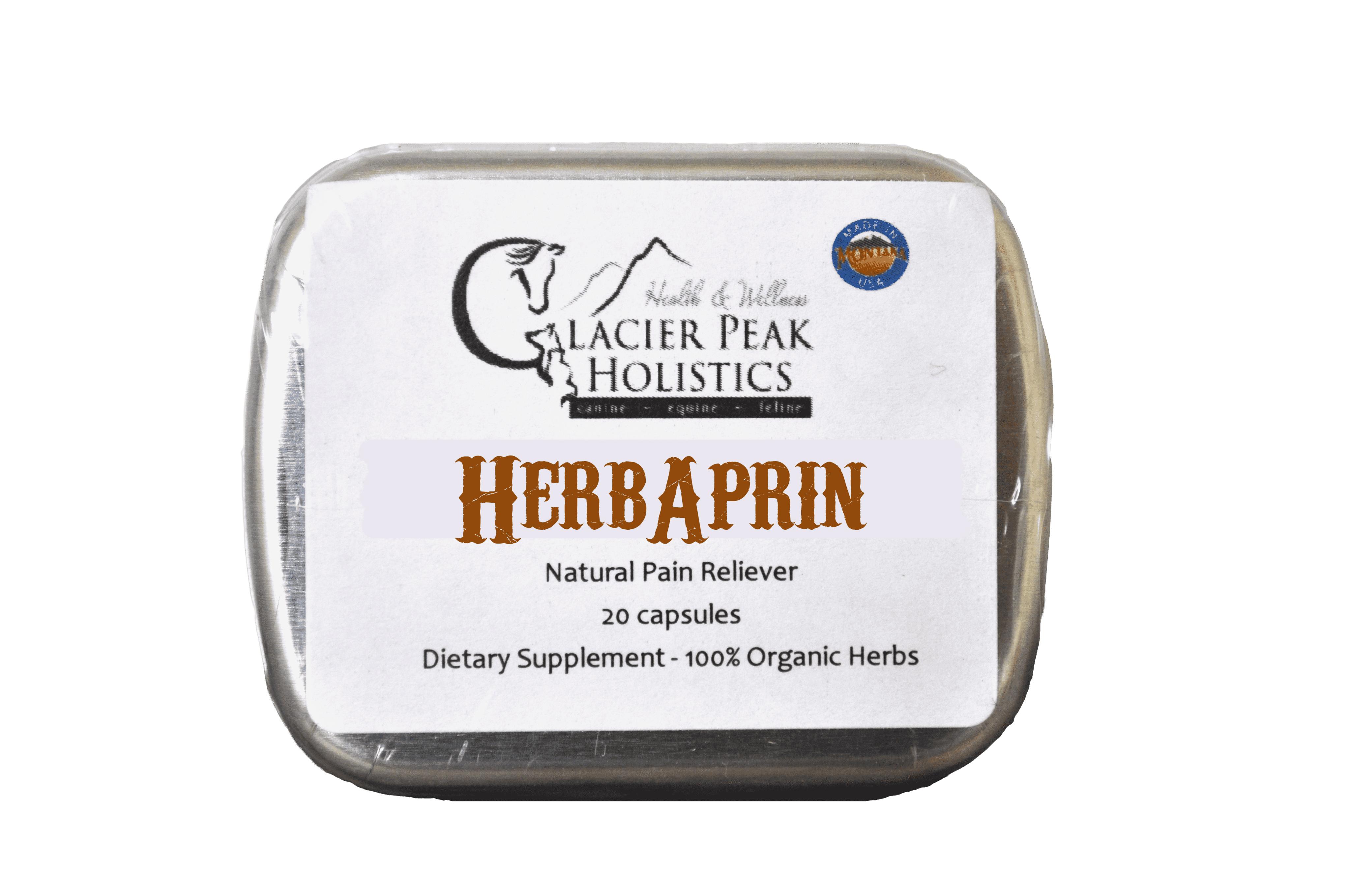 Glacier Peak Holistics HerbAprin Capsules Dog Supplement, 20-count