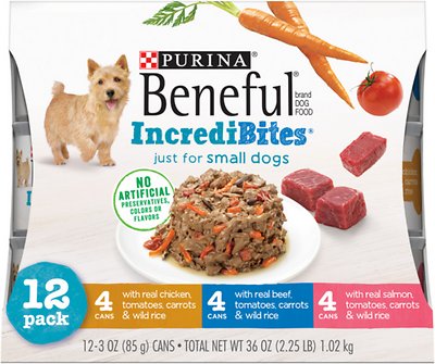 Purina Beneful IncrediBites Variety Pack Canned Dog Food, 3-oz, 12-pack