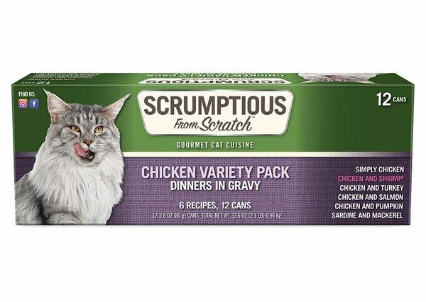 Scrumptious From Scratch Chicken Variety Pack Wet Cat Food, 2.8-oz, 12-count