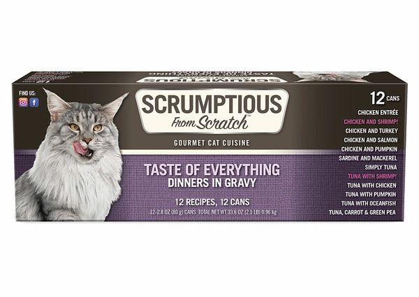 Scrumptious From Scratch Taste of Everything Variety Pack Wet Cat Food, 2.8-oz, 12-count