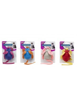 Ethical Pet Spot Rattle Clatter Mouse with Catnip Cat Toy