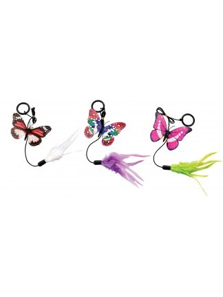 Ethical Pet Spot Fluttery Butterfly with Teaser Ring Cat Toy