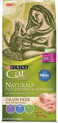 Cat Chow Naturals Grain-Free With Real Chicken Dry Cat Food, 6.3-lb