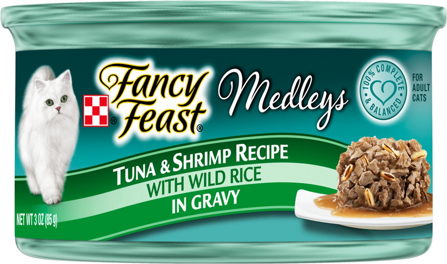 Fancy Feast Medleys Tastemakers Tuna & Shrimp Recipe Canned Cat Food, 3-oz