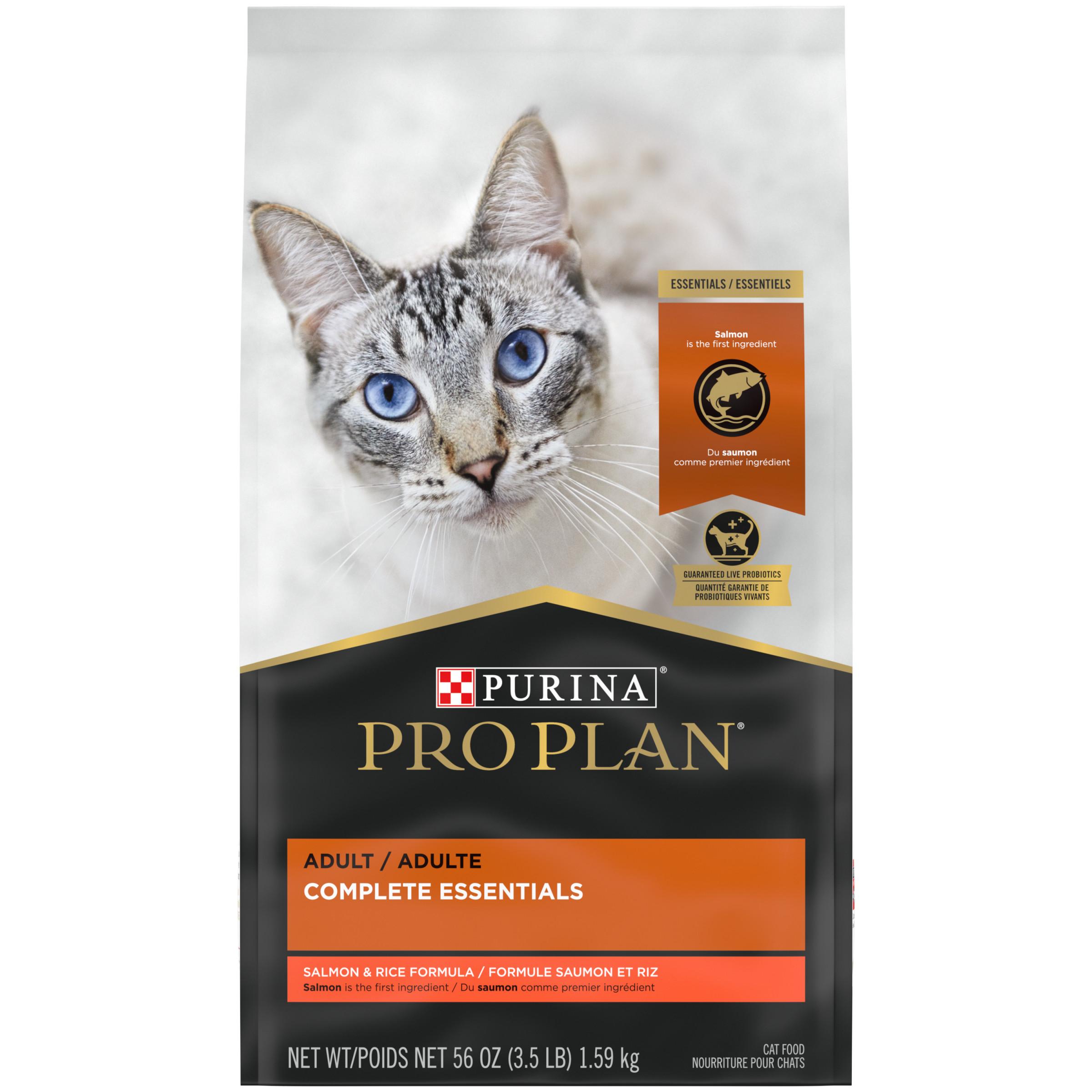 Purina Pro Plan Complete Essentials Salmon & Rice Adult Dry Cat Food