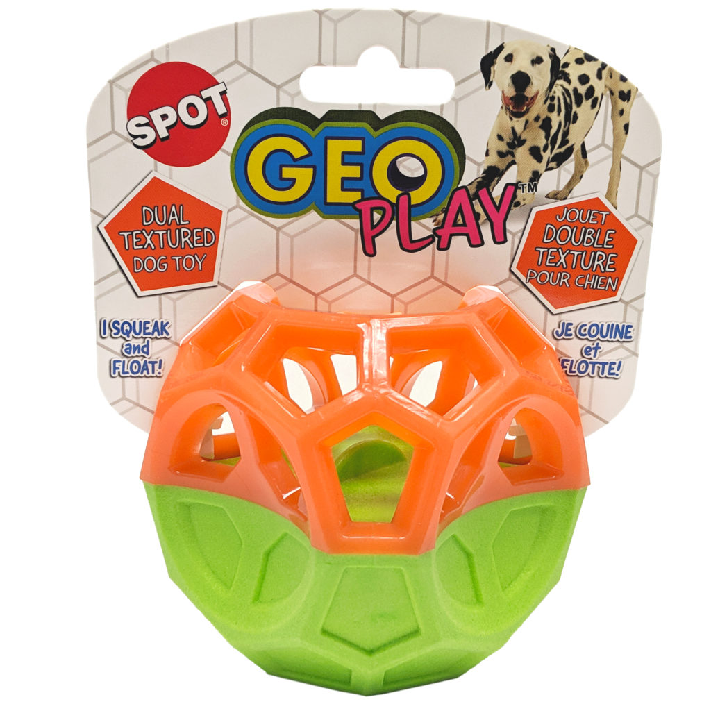 Ethical Pet Spot Geo Play Dual Texture Cube Dog Toy