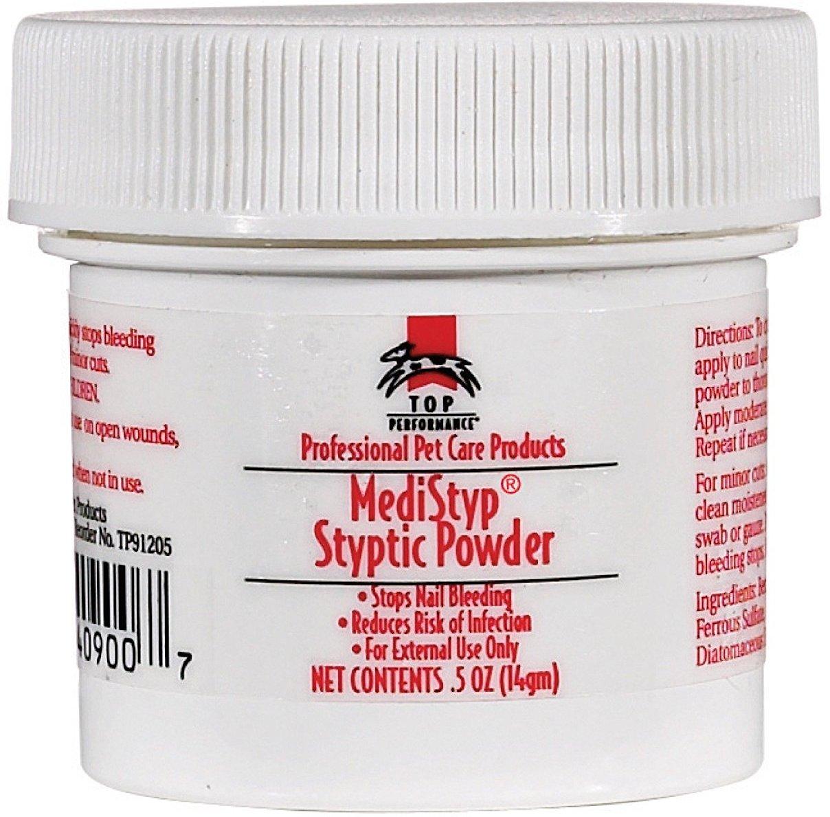 Top Performance Medistyp Styptic Powder with Benzocaine for Pets