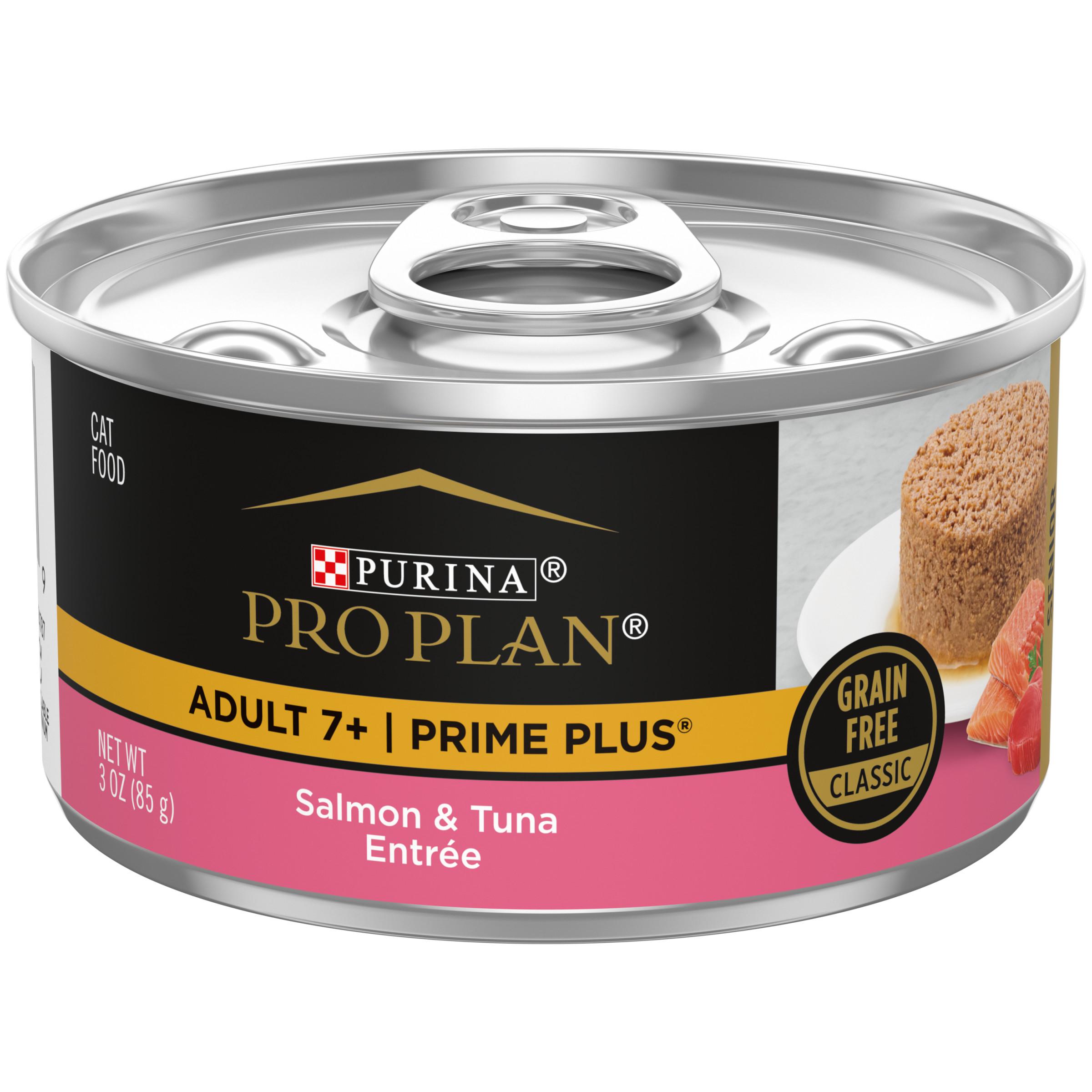 Purina Pro Plan Prime Plus Salmon & Tuna Entree Adult 7+ Wet Cat Food Can