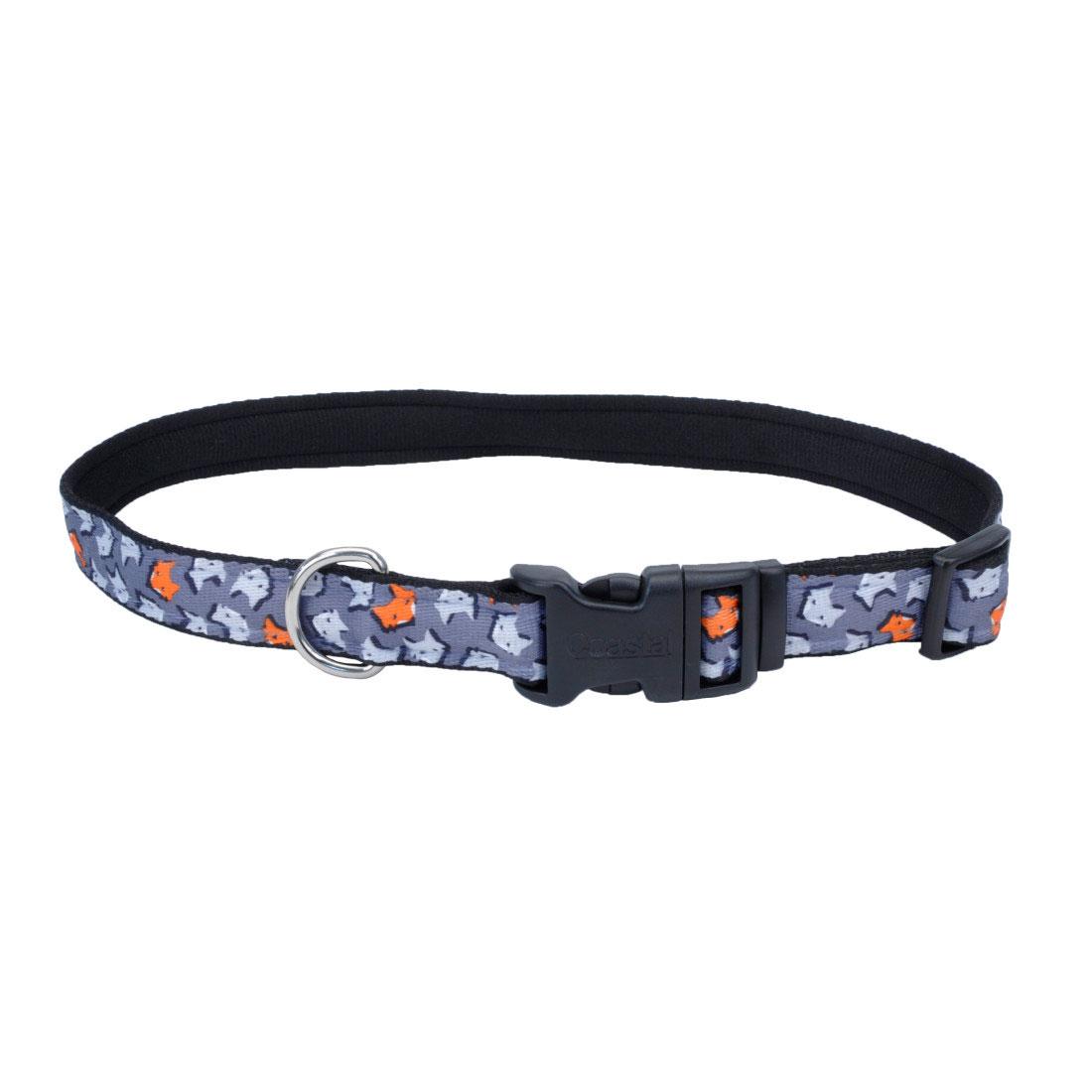 Styles Collar, Foxes, 5/8-in x 10-in-14-in