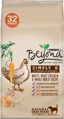 Purina Beyond Simply 9 White Meat Chicken & Whole Barley Recipe Dry Dog Food, 32-lb