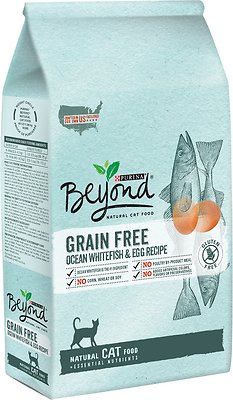 Purina Beyond Grain-Free Ocean Whitefish & Egg Recipe Dry Cat Food, 5-lb