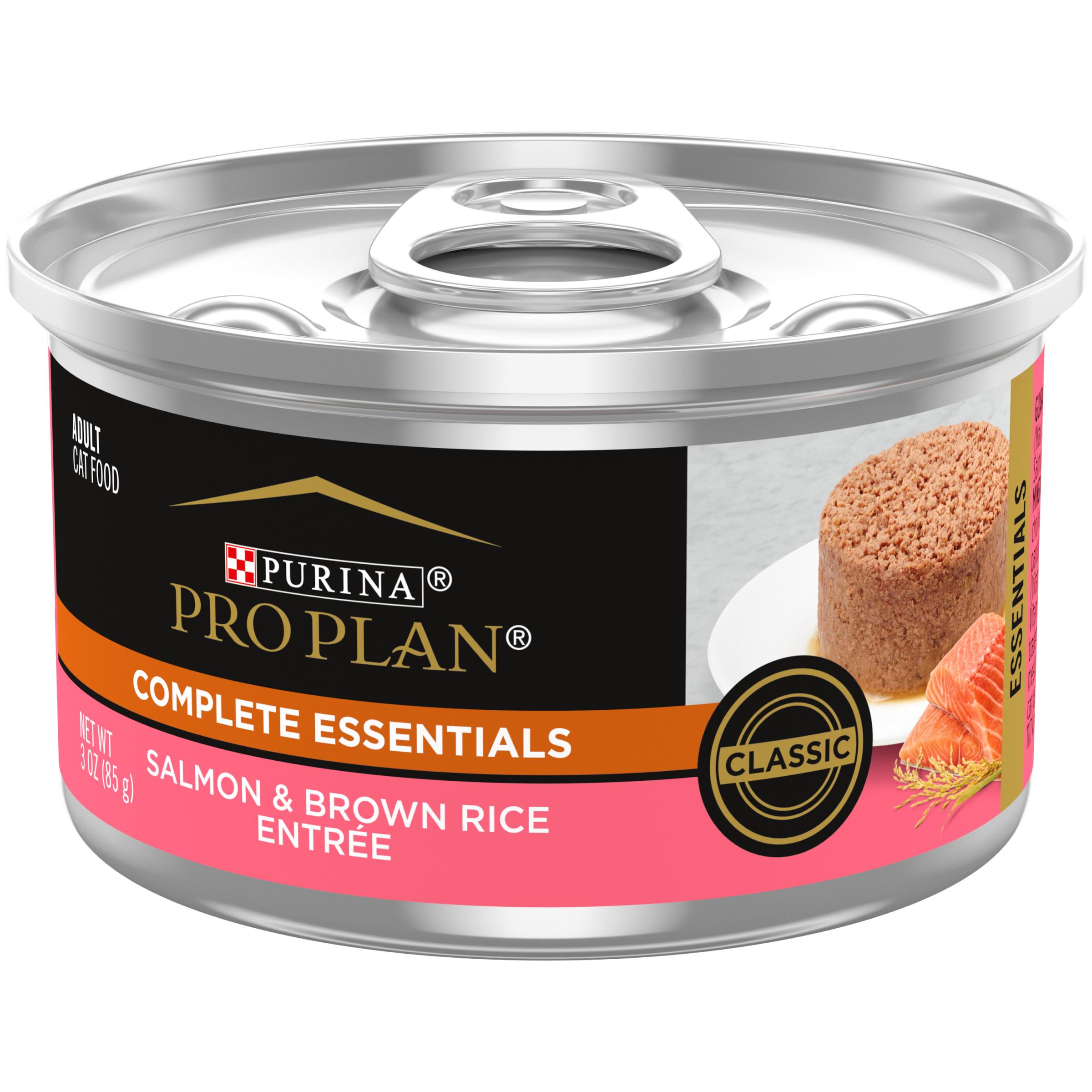 Purina Pro Plan Complete Essentials Salmon & Brown Rice Entree Wet Cat Food Can