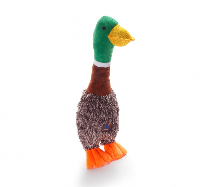 Charming Pet Headbangerz Duck Dog Toy, 14-in