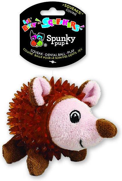 Spunky Pup Lil' Bitty Squeakers Hedgehog Dog Toy