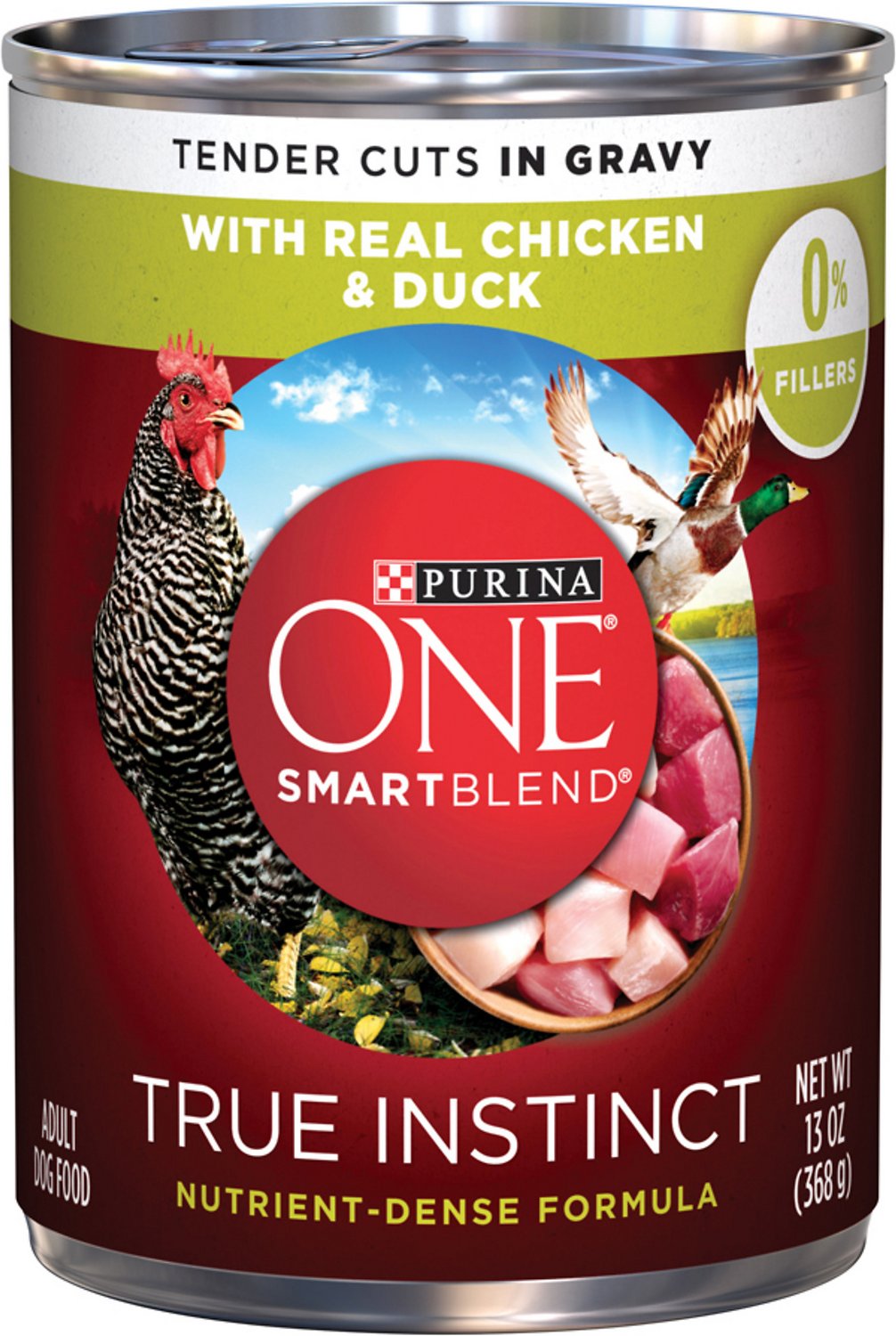 Purina ONE SmartBlend True Instinct Tender Cuts in Gravy with Real Chicken & Duck Canned Dog Food
