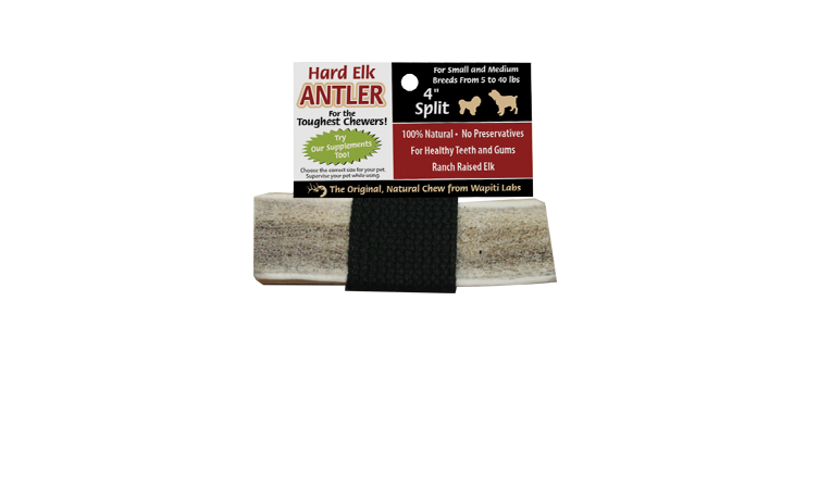 Wapiti Labs Elk Antler Chews, 4-in, split