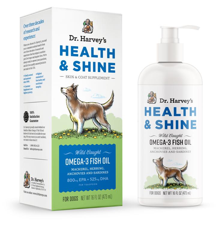 Dr. Harvey's Health & Shine Omega-3 Fish Oil Dog Supplement