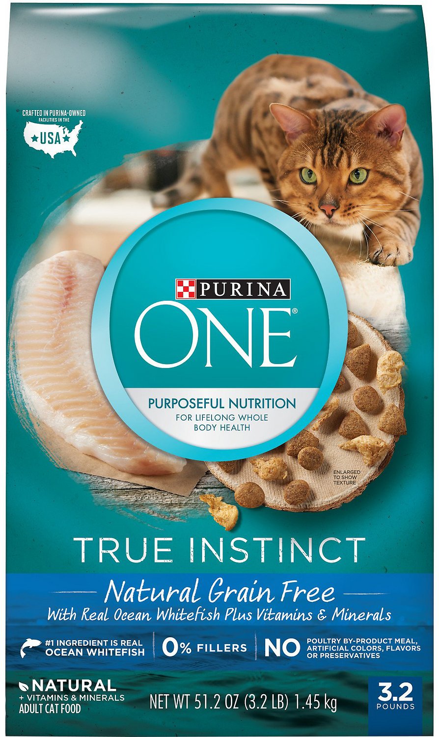 Purina ONE True Instinct Natural Grain-Free with Ocean Whitefish Dry Cat Food