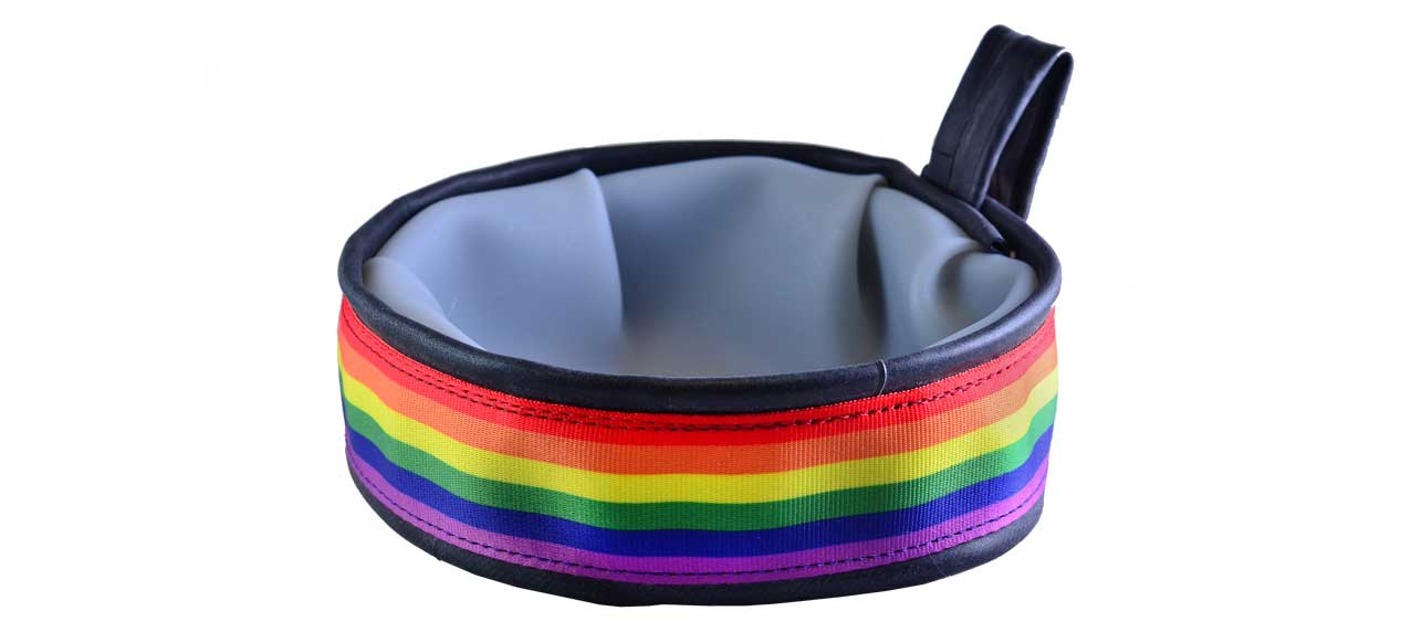 Cycle Dog Trail Buddy Collapsible Dog Travel Bowl, Pride, 22-oz