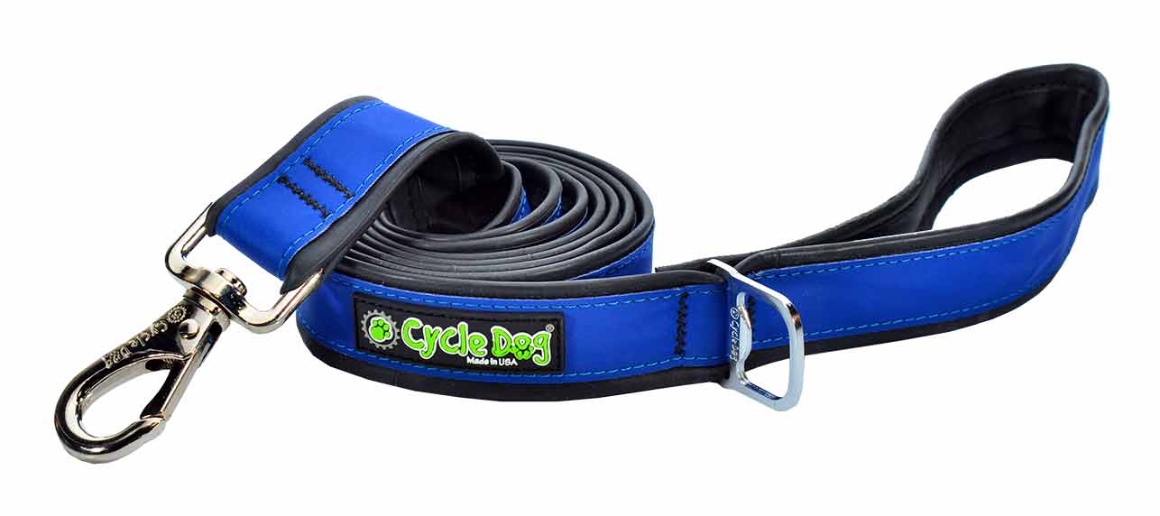 Cycle Dog RegWidth Dog Leash, Blue MAX Reflective, 6-ft