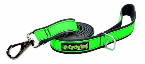 Cycle Dog RegWidth Dog Leash, Green MAX Reflective, 6-ft