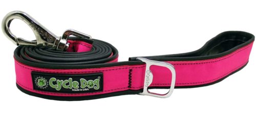 Cycle Dog RegWidth Dog Leash, Hot Pink MAX Reflective, 6-ft