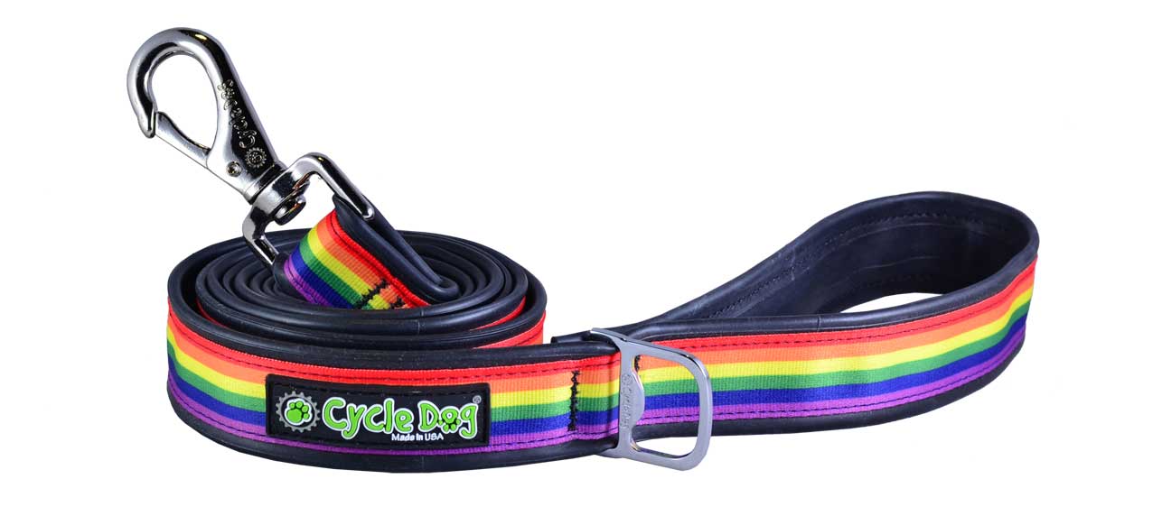 Cycle Dog RegWidth Dog Leash, Pride, 6-ft