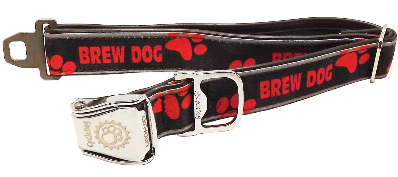 Cycle Dog RegWidth Collar with Metal Buckle for Dogs, Brew Dog