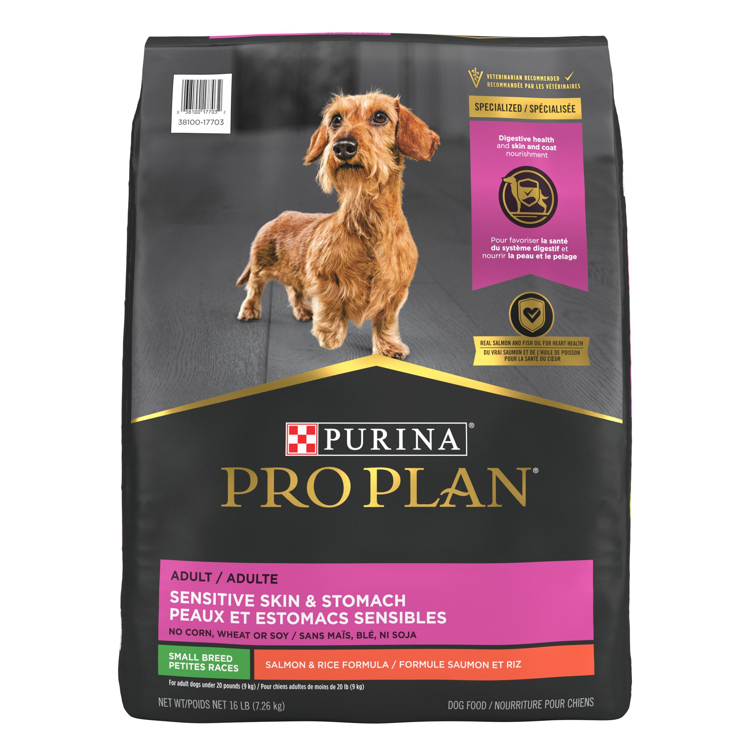 Purina Pro Plan Sensitive Skin & Stomach Salmon & Rice Small Breed Adult Dry Dog Food