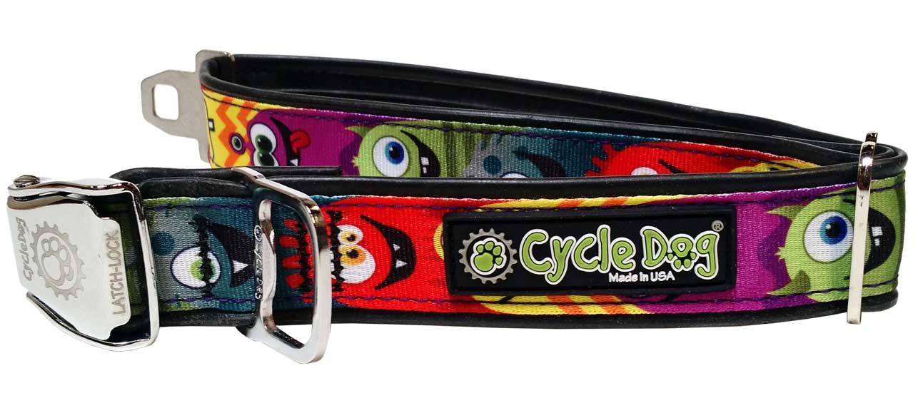 Cycle Dog RegWidth Collar with Metal Buckle for Dogs, Monsters