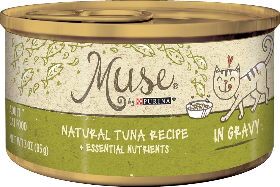 Purina Muse Natural Tuna Recipe in Gravy Adult Canned Cat Food